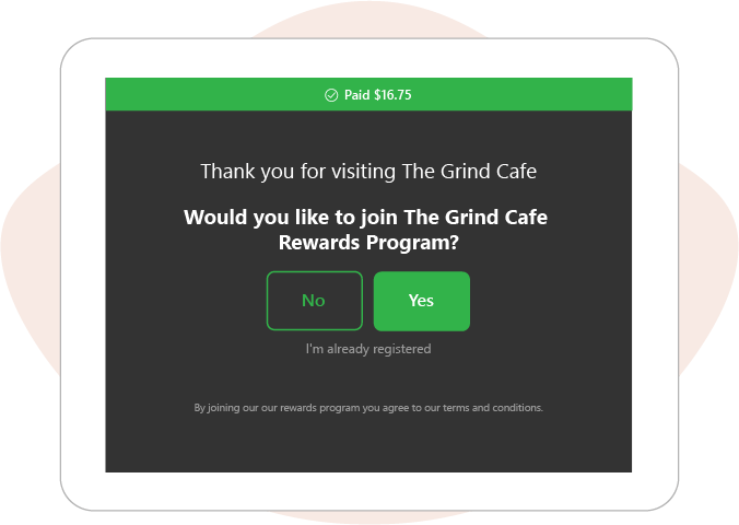 Easy Opt-in at Checkout - loyalty rewards program